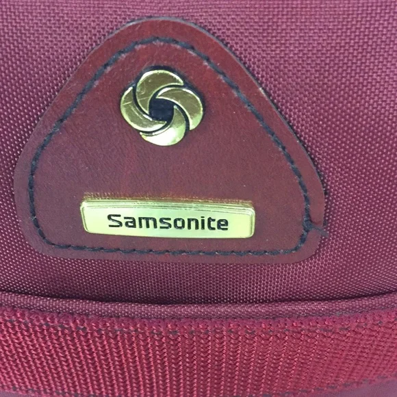 Vintage Samsonite "Port of Entry 1" 2 pc. Burgundy Luggage Set 1980's Ca… - Picture 13 of 16
